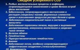 Синдром ускоренного СОЭ