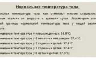 Температура у ребенка 37,5