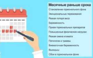 Месячные на 9 дней раньше