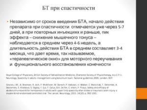 Начало действия препарата