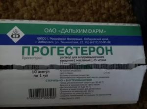 Укол прогестерона при задержке