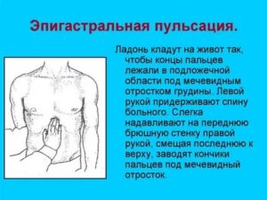 Сердце пульсирует в желудке